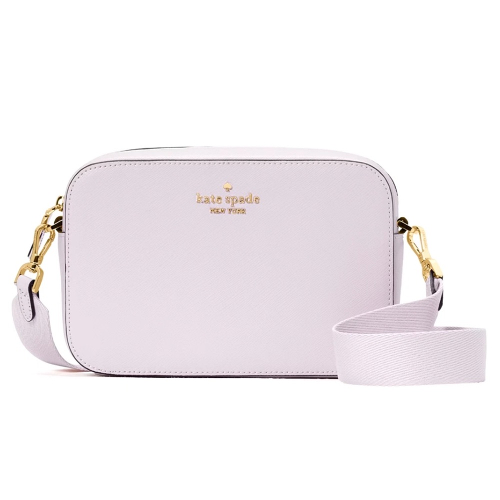 New Kate Spade Madison Mini Camera Bag Saffiano Leather Pastel Lavender